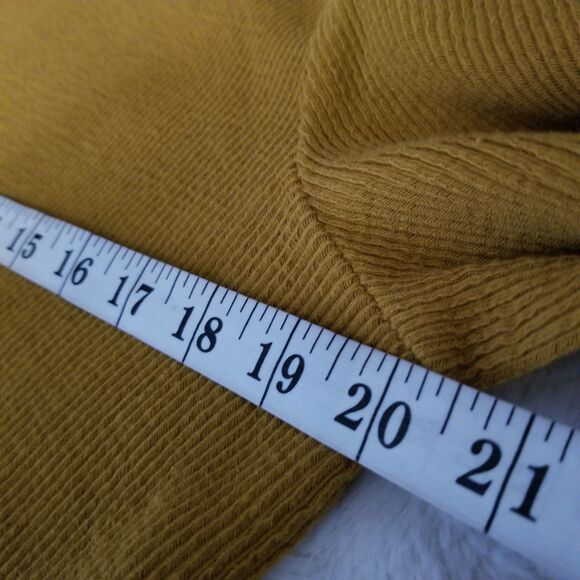 Madewell Top Size Medium Crewneck Front Tie Long Sleeve - Picture 7 of 8